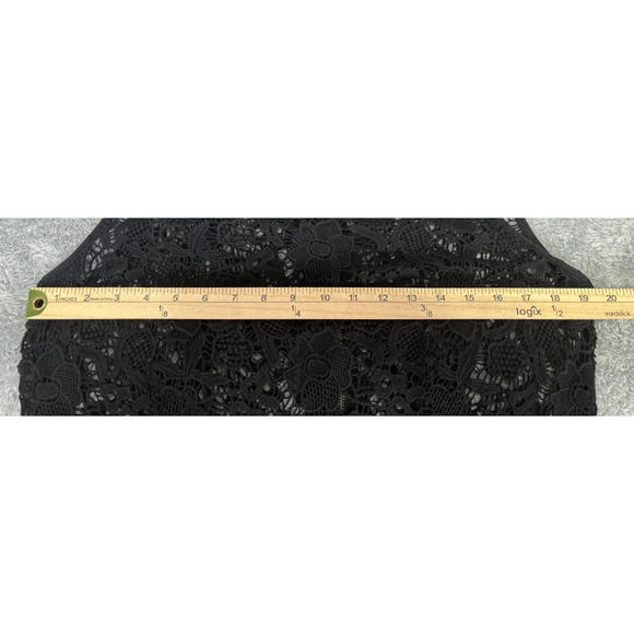 Cabi Women Large Top Lace Black Sheer Sleeveless Sheer Fairygoth Grunge Y2K - Picture 6 of 8